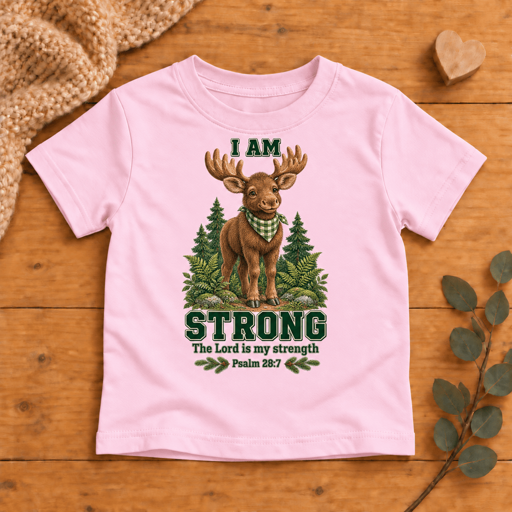 I AM STRONG Christian scripture shirt - I AM Kids