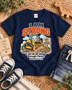 I Am Strong Christian scripture shirt - I AM Kids