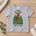 I AM STRONG Christian scripture shirt - I AM Kids
