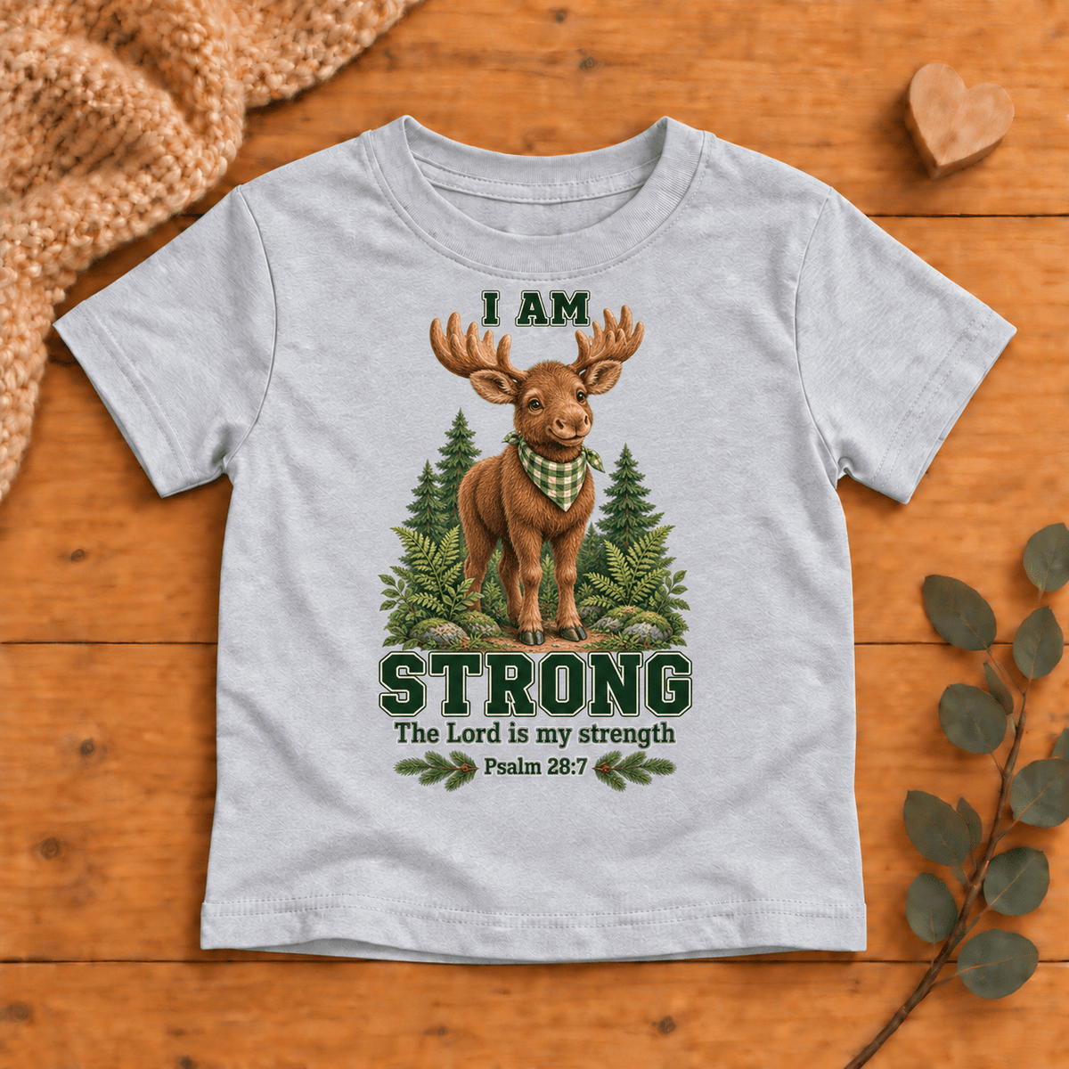 I AM STRONG Christian scripture shirt - I AM Kids