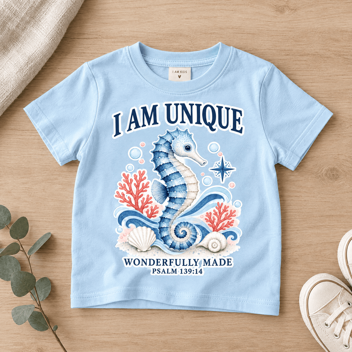 I AM Unique Christian scripture shirt - I AM Kids