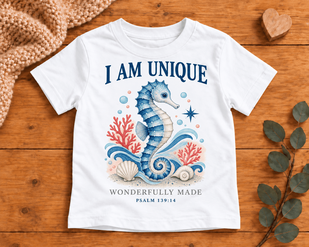 I AM Unique Christian scripture shirt - I AM Kids