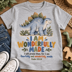 I AM WONDERFULLY MADE Christian scripture shirt - I AM Kids