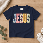 Jesus Patchwork Kids Tee | Future Disciples Christian scripture shirt - I AM Kids