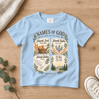 Names of God Kids Tee | Future Disciples Christian scripture shirt - I AM Kids