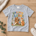Sing unto the Lord Woodland Bear Kids Tee | Future Disciples Christian scripture shirt - I AM Kids