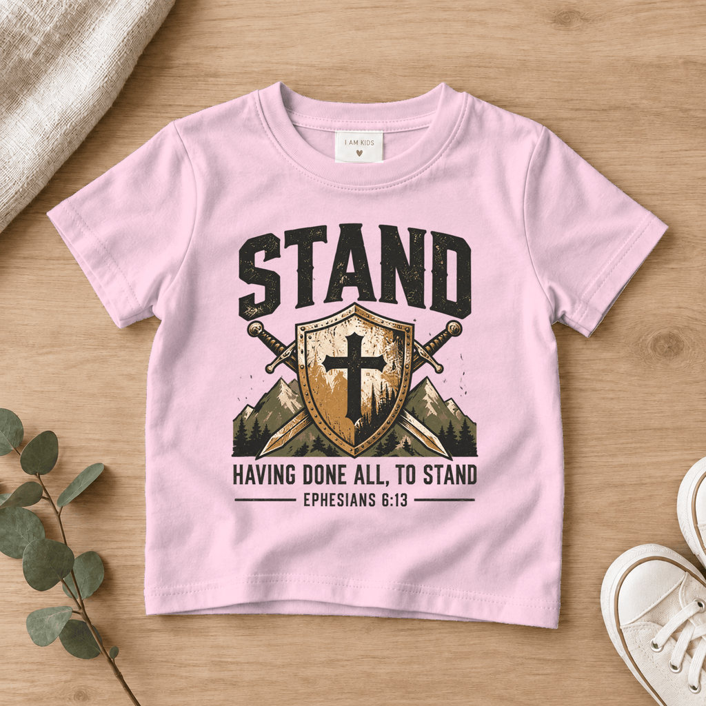 stand Christian scripture shirt - I AM Kids