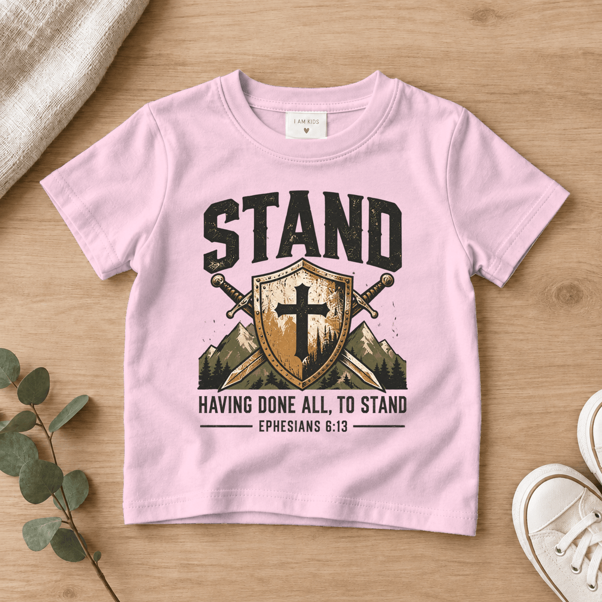 stand Christian scripture shirt - I AM Kids