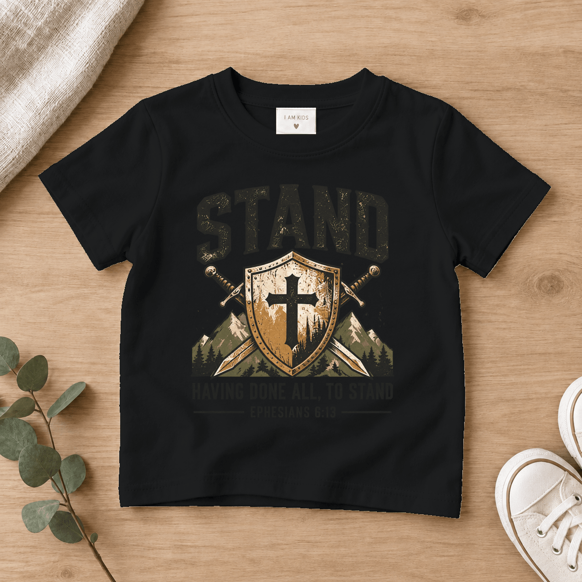 stand Christian scripture shirt - I AM Kids