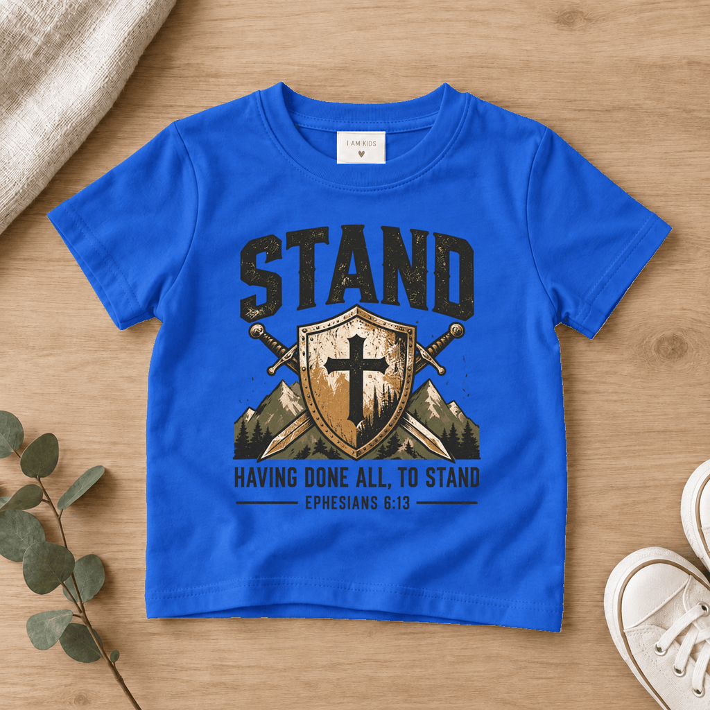 stand Christian scripture shirt - I AM Kids